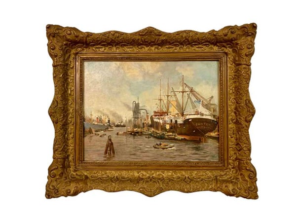 Schilderij Rotterdamse Haven