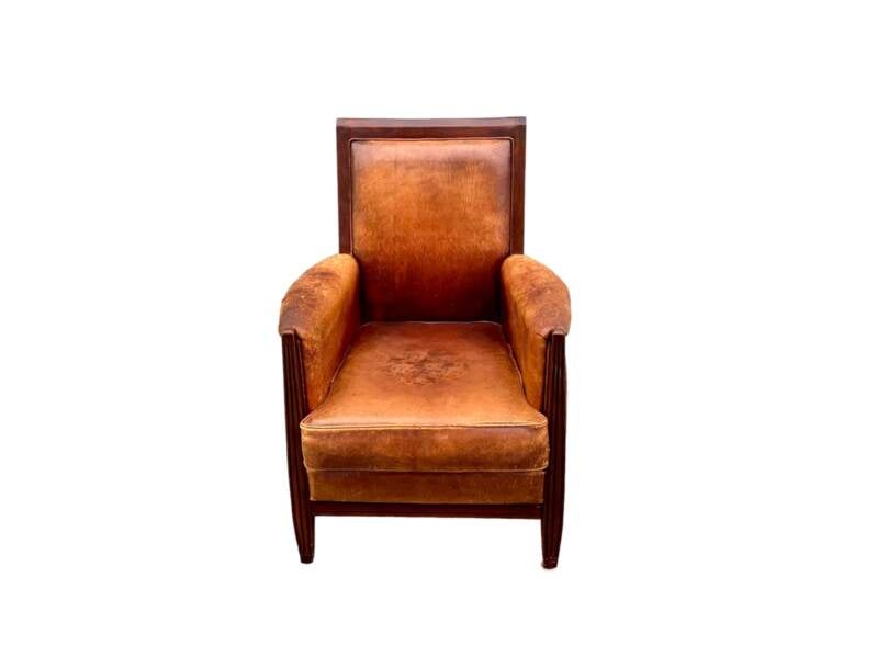 Schapenleren fauteuil 