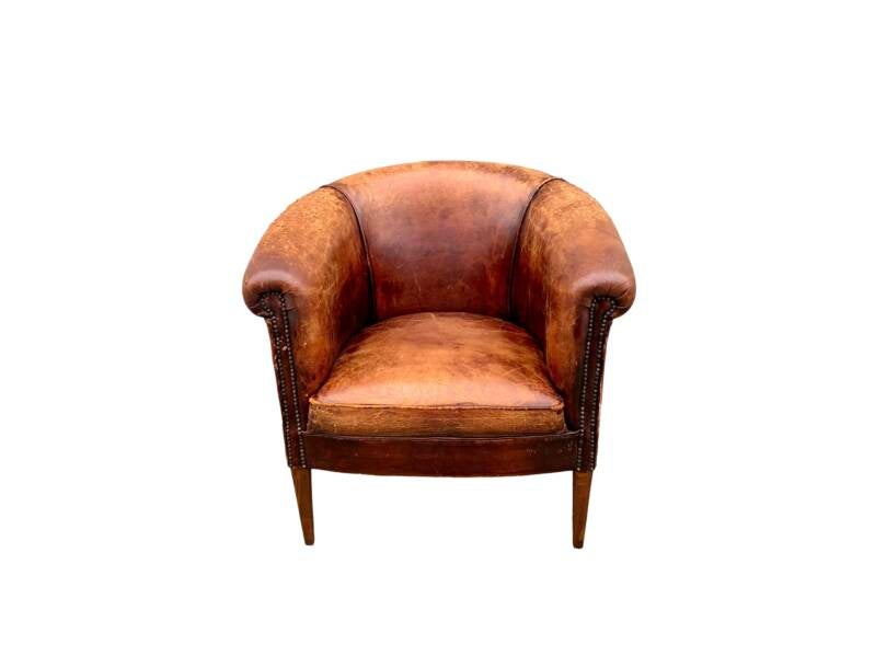 Schapenleren fauteuil 