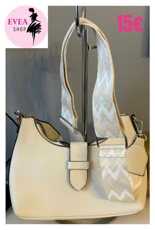 Sac beige boucle