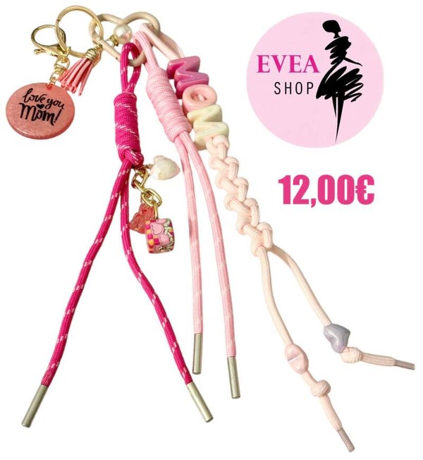 Porte-clefs rose / fushia