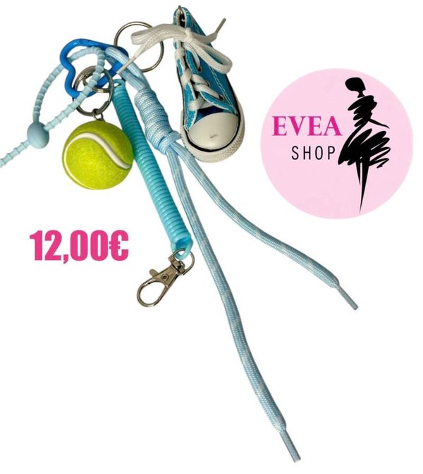 Porte-clefs converse bleue