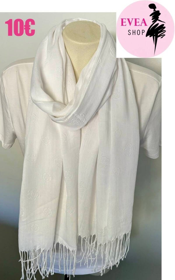 Foulard blanc uni