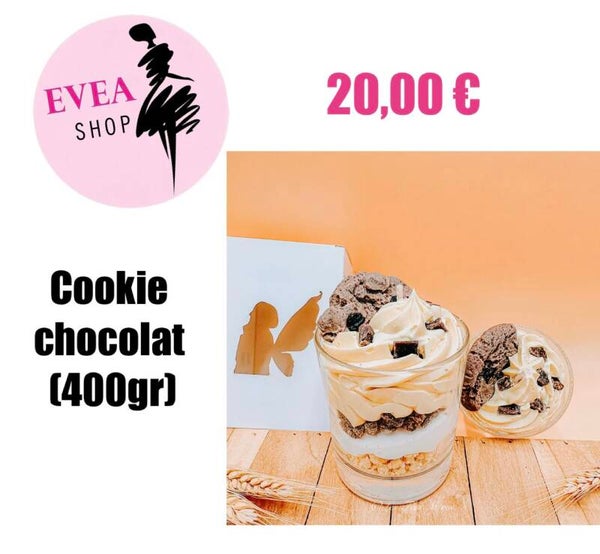 Bougie Cookie chocolat 400gr
