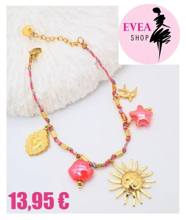 Bracelet soleil rouge