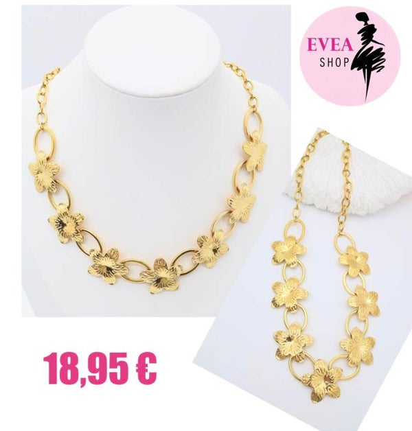 Collier marguerite doré