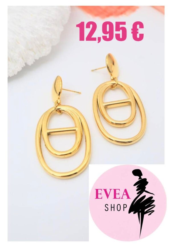 Boucle d’oreilles dorées