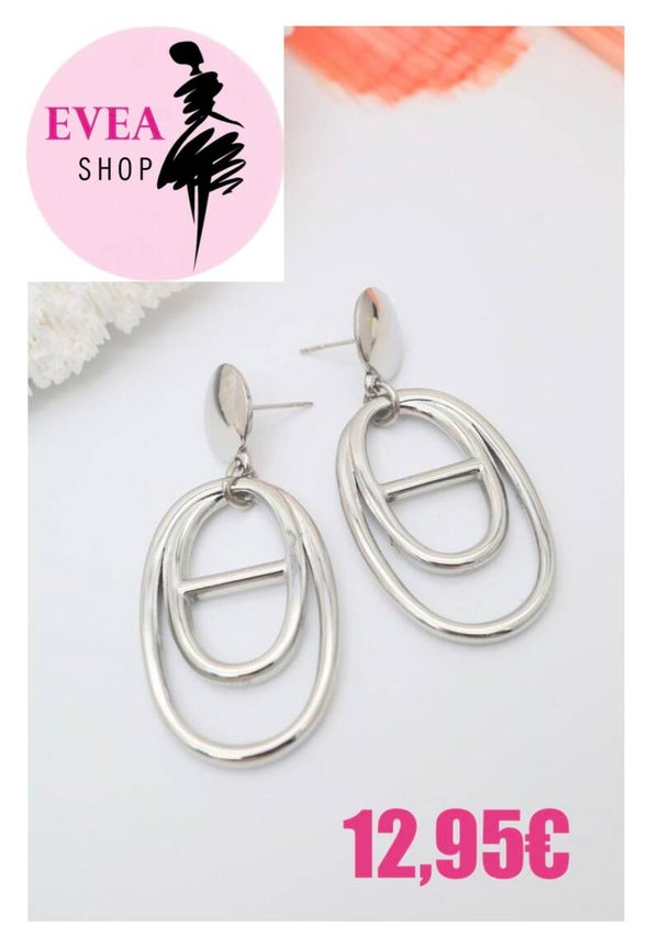 Boucles d’oreilles argentées