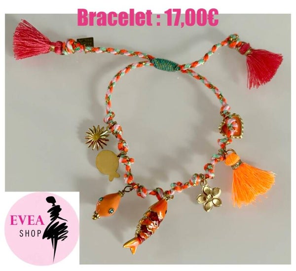 Bracelet poisson orange