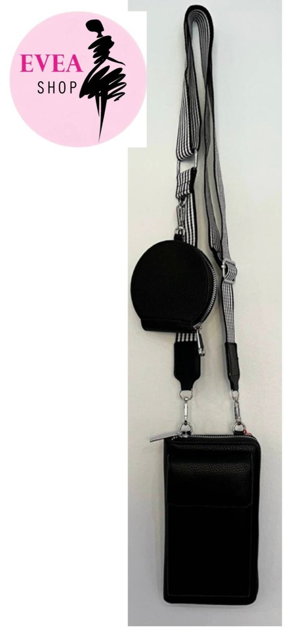 Sac portefeuille vertical noir