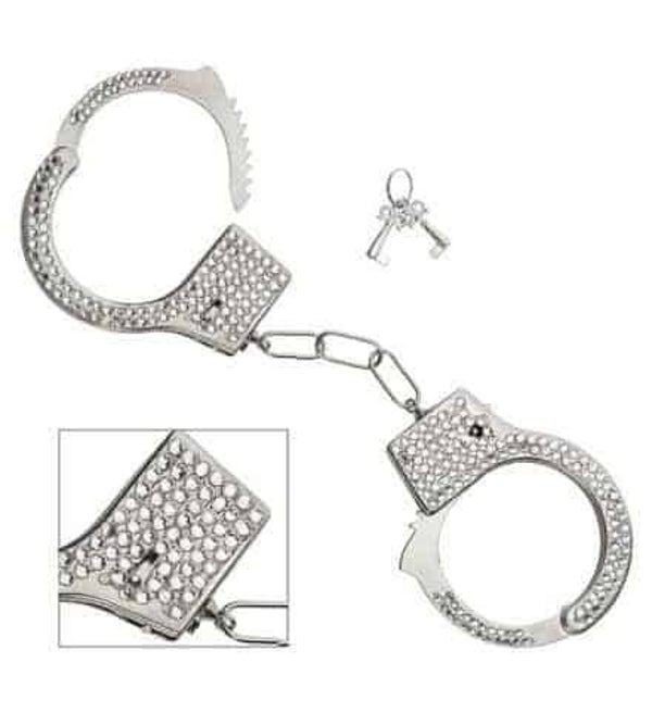 Disponible en Tunisie 🇹🇳 : Menottes métal à design strass