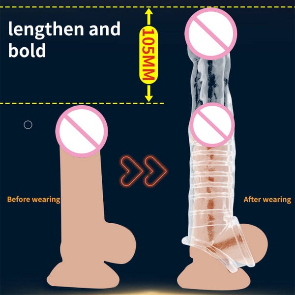 Sur commande : extension de pénis de 6,5cm en plus , pénis de taille moyenne de 9,5cm