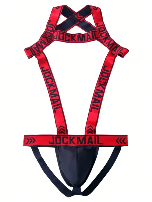 Jockmail Sous-vêtement Jockstrap À 1 Bretelle Pour Hommes, Thongs & Shorts Combinés