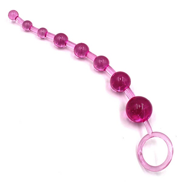 Plug anal perle en gelée , orgasme , stimulateur d'anus