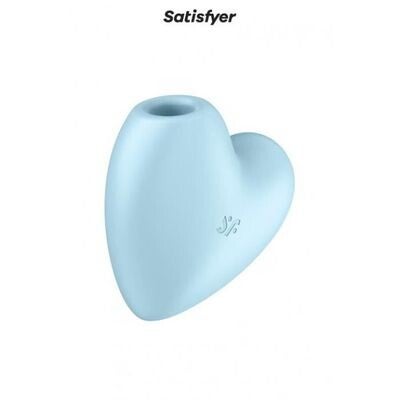 Disponible en Tunisie 🇹🇳 : Stimulateur clitoridien - Satisfyer - Cutie Heart - Bleu - Double fonction