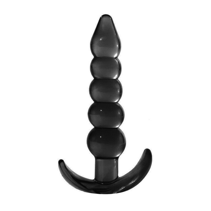 ASur commande pr arrivage mi juin : plug anal perle 11cm en silicone noir