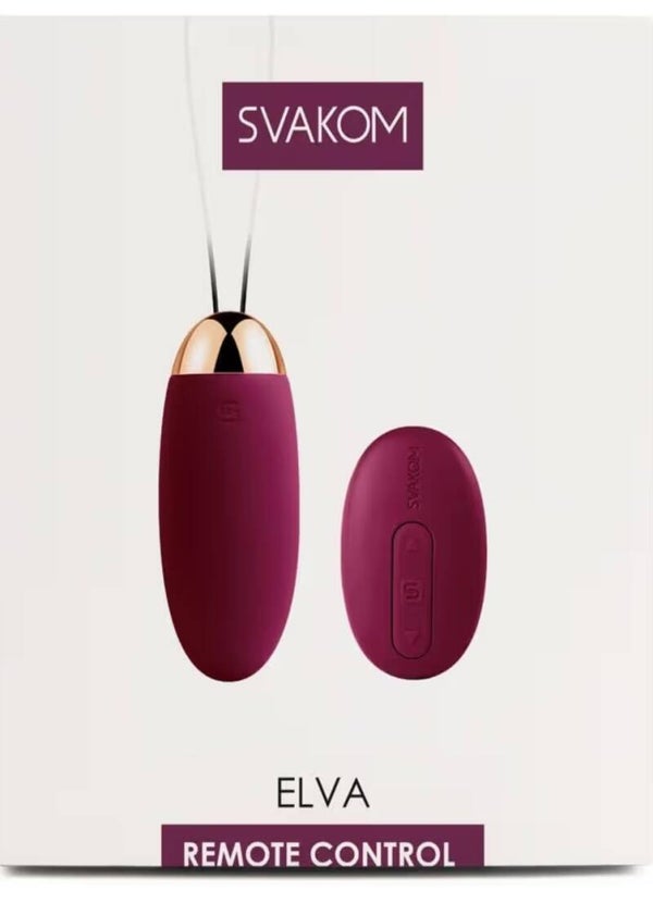 AaDisponible en Tunisie 🇹🇳 : Svakom Elva Œuf Télécommandé avec chargeur et commande