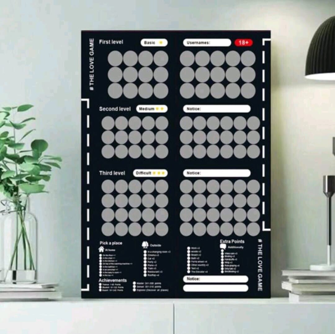 Dispo en tunisie  : Poster jeu de couple plusieurs positions et activités
