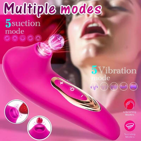 Sc jouets intimes : aspirateur 5 modes de vibrations avec chargeur
