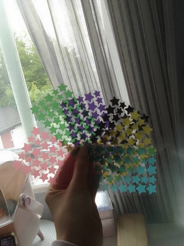 Cute star shaped face stikers