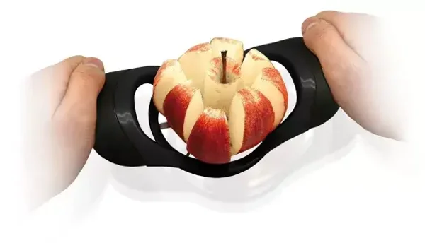 Trancheur de pomme en acier inoxydable, tranche la pomme en quelques secondes