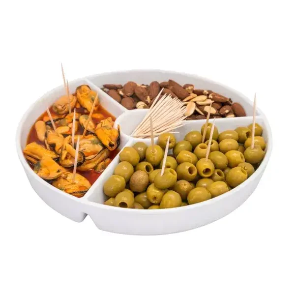 Assiette à apéritif ronde 25,5x25,5 cm