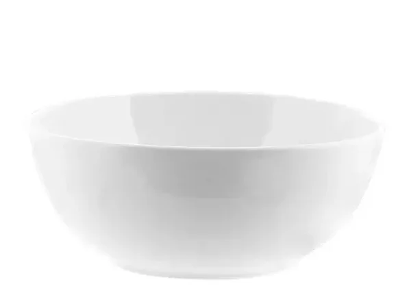 Saladier multi-usages en céramique blanche de 15 à 26 cm