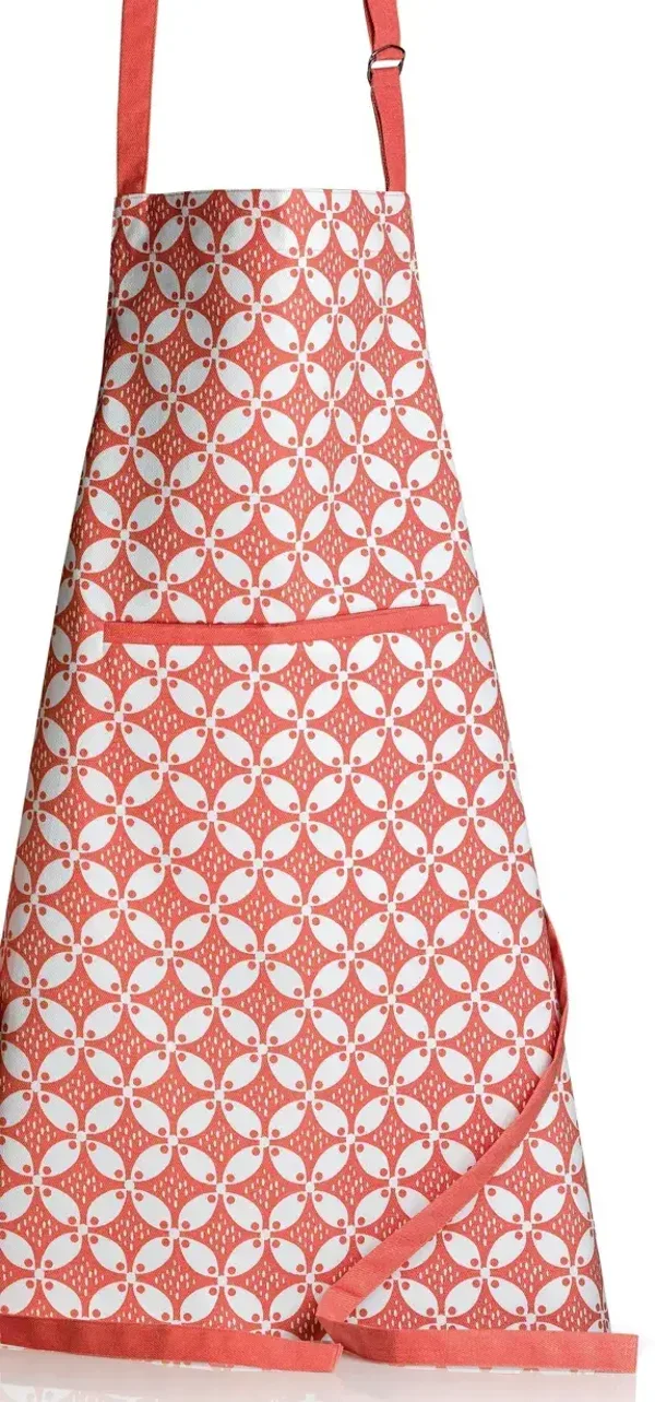 Tablier de cuisine enduit Fatou recyclé Rouge 72 x 85