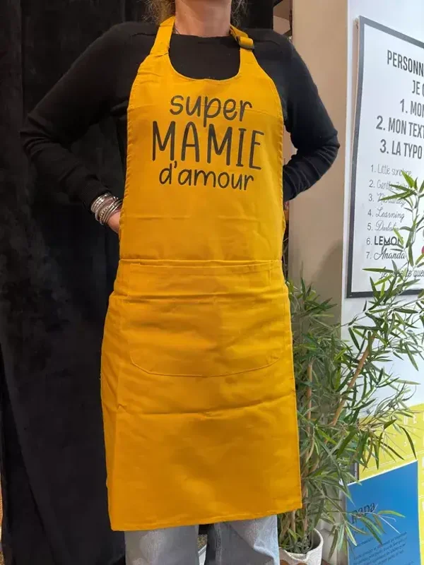 Tablier de cuisine décoratif avec motifs