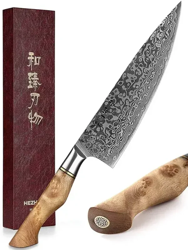 Couteau de chef HEZHEN Damas B30