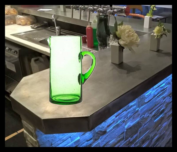 Pichet en Verre Recyclé Jebel de Nicola Spring - 1L - Vert
