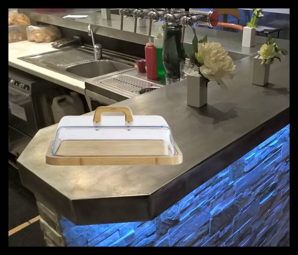 Plateau à Fromage en Verre et Bambou