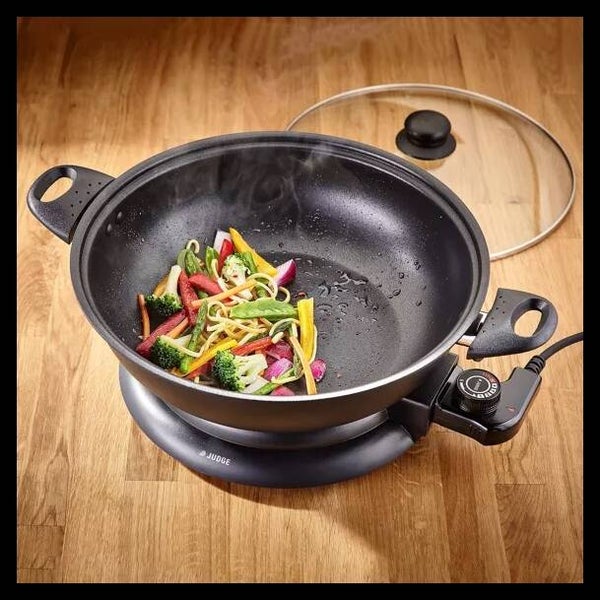 Wok électrique 32 cm, antiadhésif