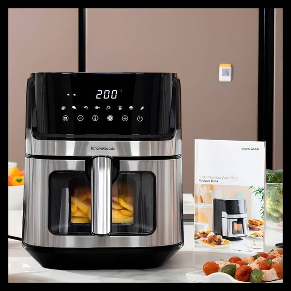 Friteuse sans huile 6,5 L Friteuse à air avec fenêtre 8 programmes