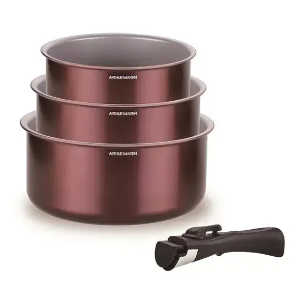 Set de 3 Casseroles Grenat Arthur Martin Tous Feux (Copie)