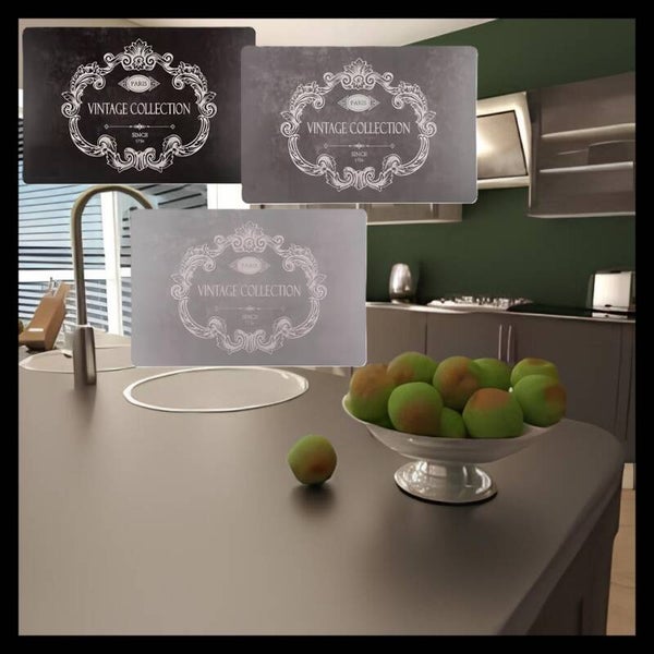 Set de table, Collection Vintage, 3 assortis de 12 pièces
