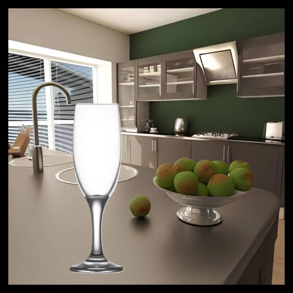 Flûte à champagne en verre Misket 190 ml