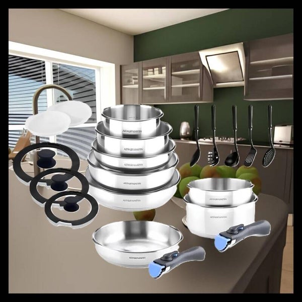 Batterie de Cuisine Arthur Martin 20 Pièces.