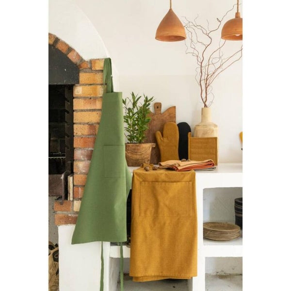 Tablier de cuisine recyclé, uni multicolore