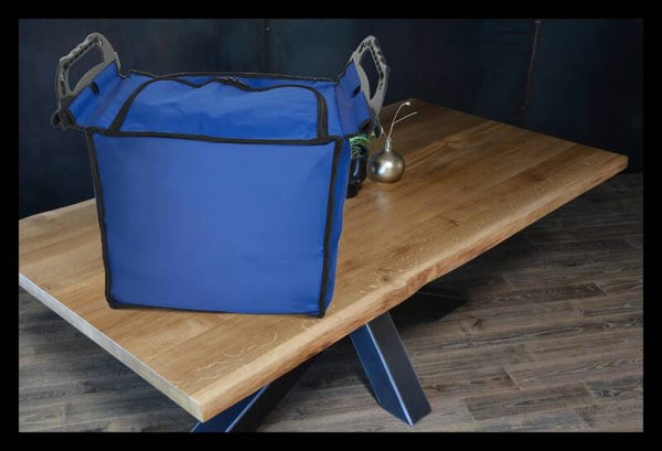 Sac pour caddie avec fonction de refroidissement, bleu