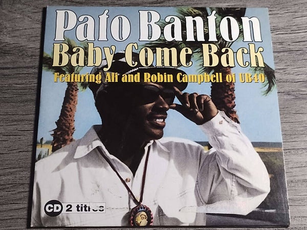 Pato Banton Ft Ali Campbell - Baby Come Back (CD Single)
