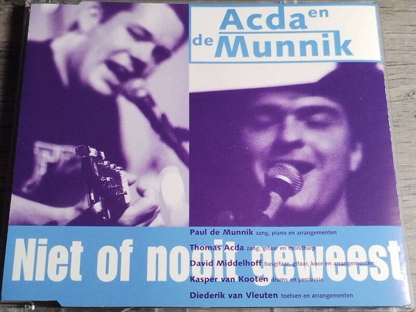 Acda En De Munnik - Niet Of Nooit Geweest (CD Single)