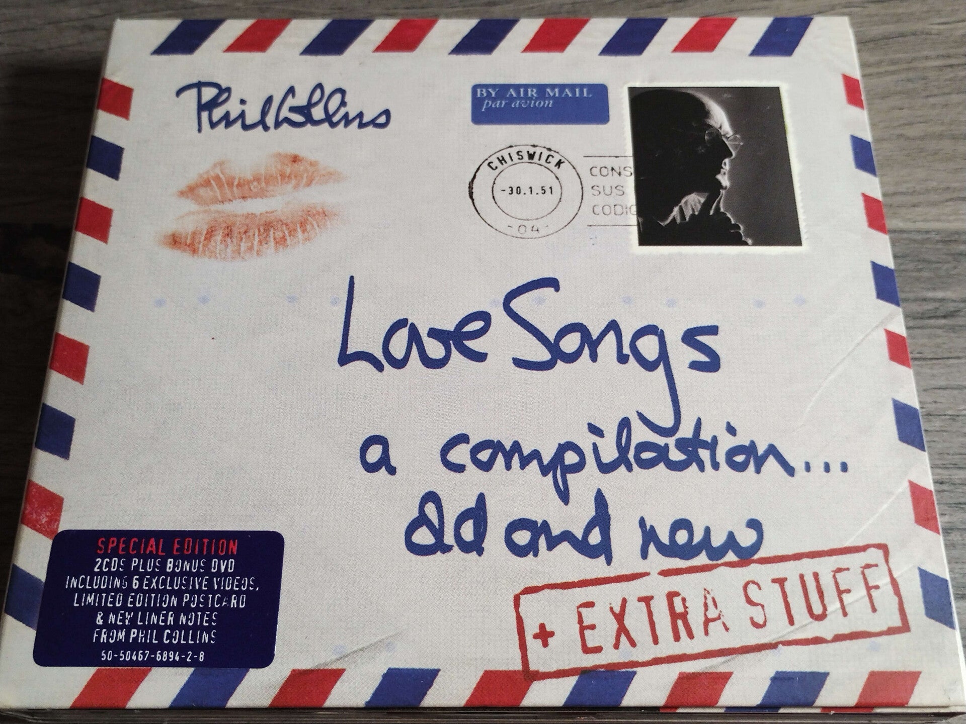 Phil Collins - Love Songs (A Compilation Old And New + Extra Stuff) 2 CD + Bonus DVD Digipack