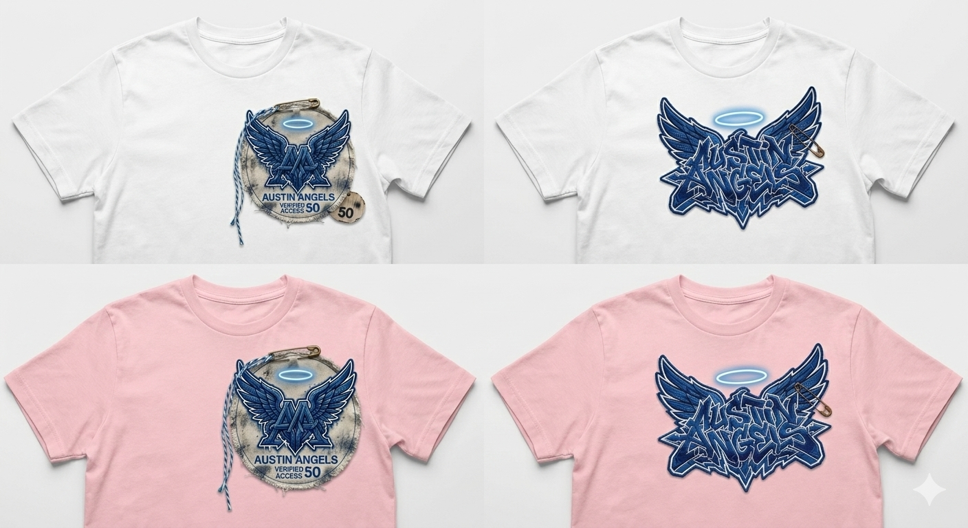 Austin Angels t-shirt and hats