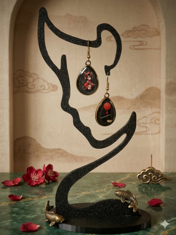 Boucles d'oreilles style manga