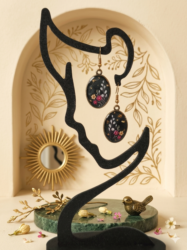 Boucles d'oreilles résine
