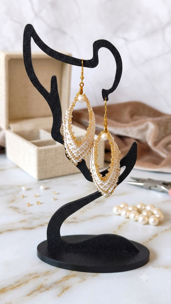 Boucles d'oreilles perles miyuki