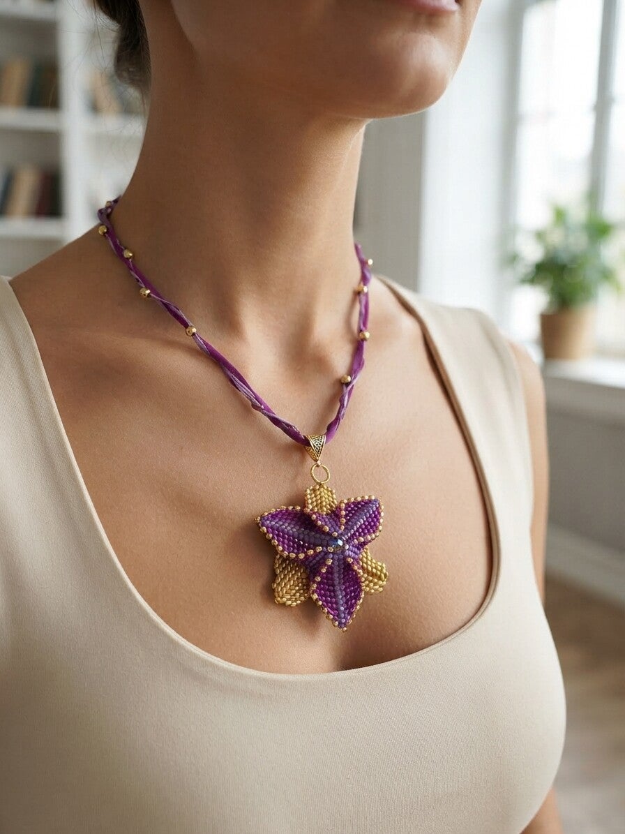 Collier ras du cou perles miyuki