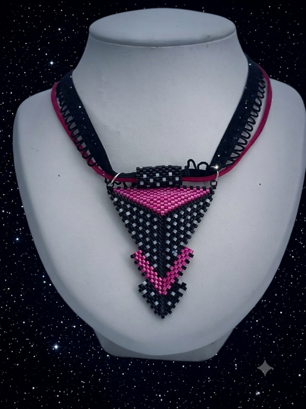 Collier ras du cou perles miyuki