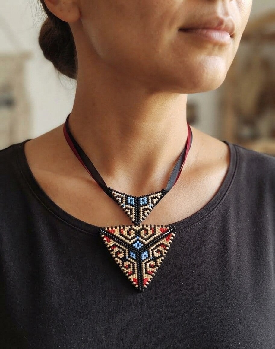 Collier ras du cou perles miyuki